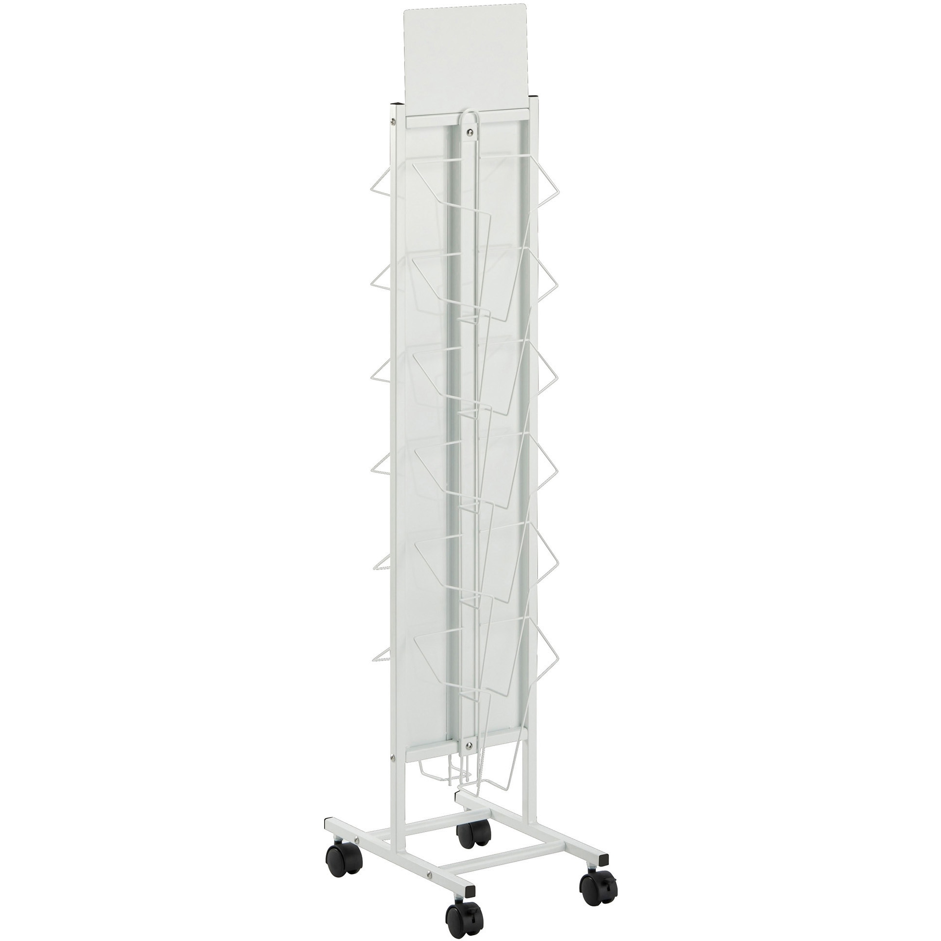 OT-980-156-0 両面パンフレットスタンド テラモト A4 1列6段規格