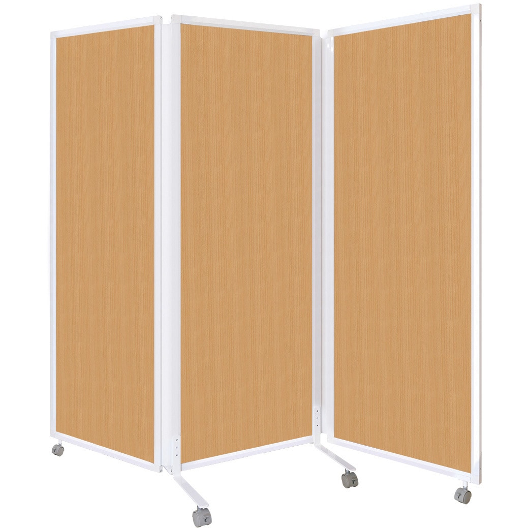 3連簡易衝立 パーティション ライトグリーン 林製作所 クロスZIPスクリーン シングルジップタイプ 3連 ライトグレー