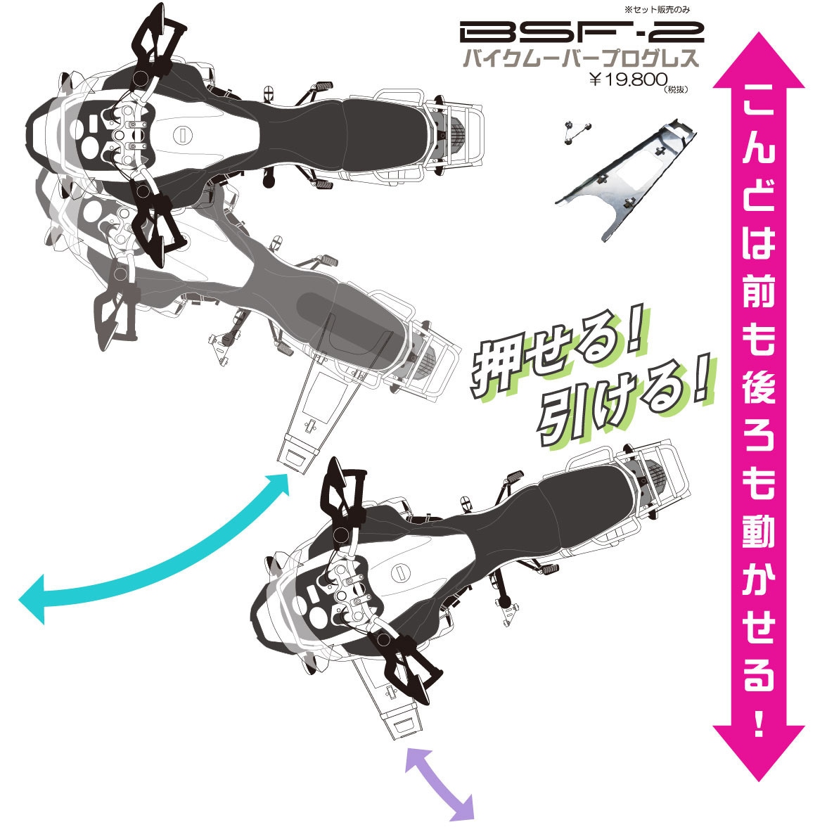 バイクムーバープロレスセット bsF-2 bsf-2 バイクムーバー プログレス 1セット World Walk 【通販モノタロウ】
