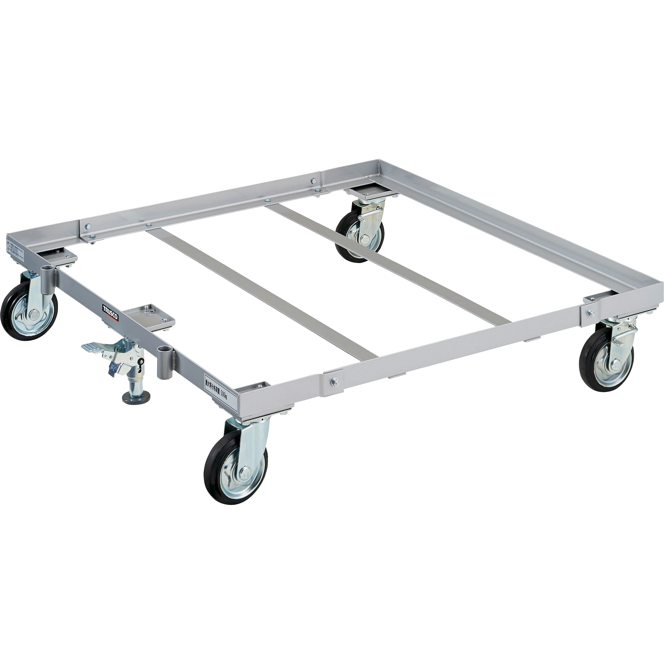 PLK-05-1111S パレット台車 S付 TRUSCO ゴム車 フットブレーキ 【通販
