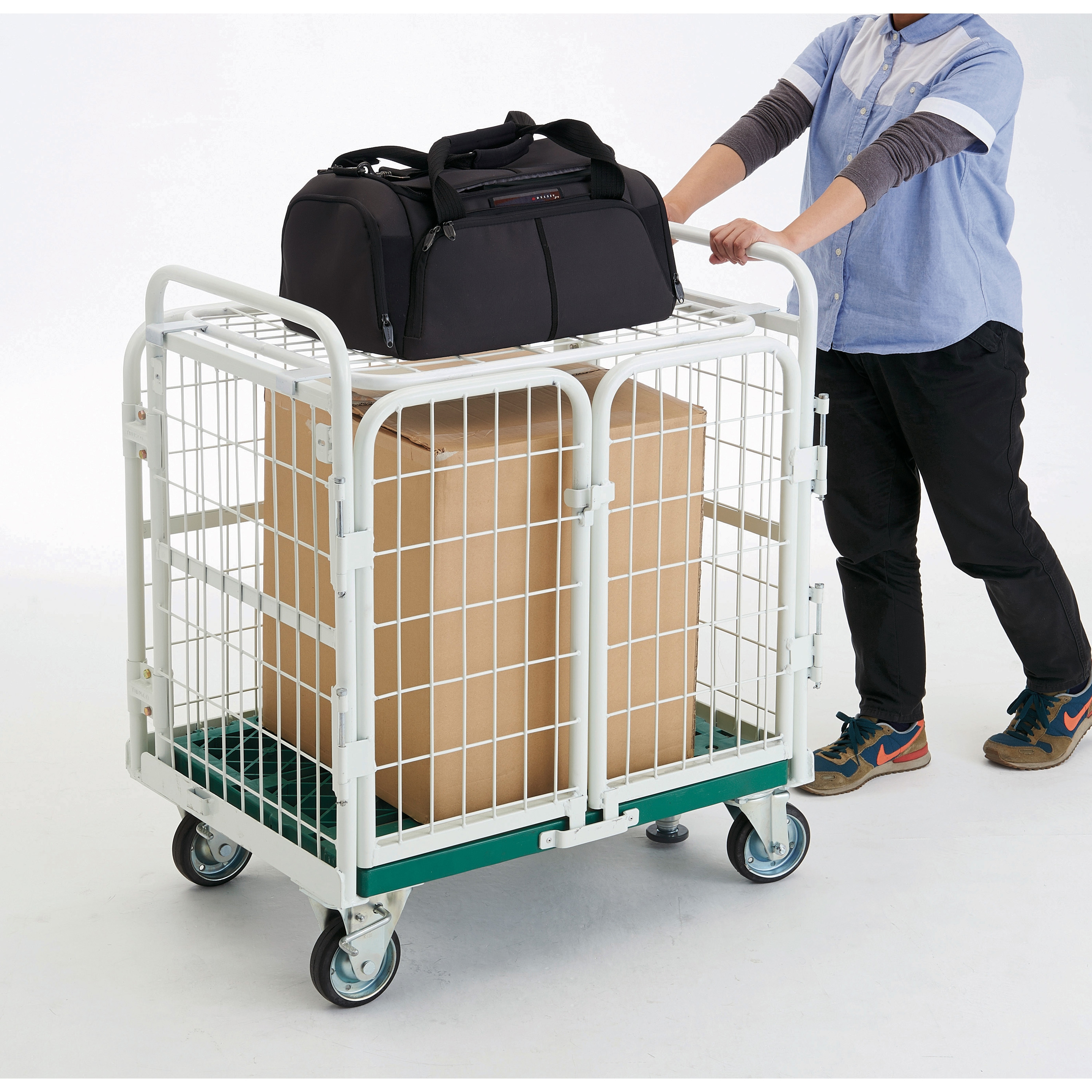 AMG-1S 折りたたみ式網台車 アミーゴカーゴ TRUSCO 荷重250kg 【通販