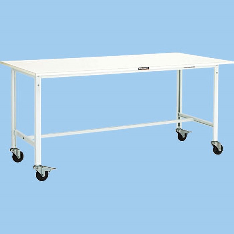 AE-0960C100 DG 軽量作業台(Φ100mmキャスター付)AE型 TRUSCO ポリ化粧製天板 荷重150kg ダークグレー色 間口900mm奥行600mm高さ848mm  AE-0960C100 DG