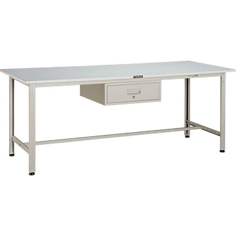RAE-1809F1 W 軽量作業台(1段引出し付)RAE型 TRUSCO リノリューム張製天板 荷重300kg スチール製 ホワイト色  RAE-1809F1 W 44,187円