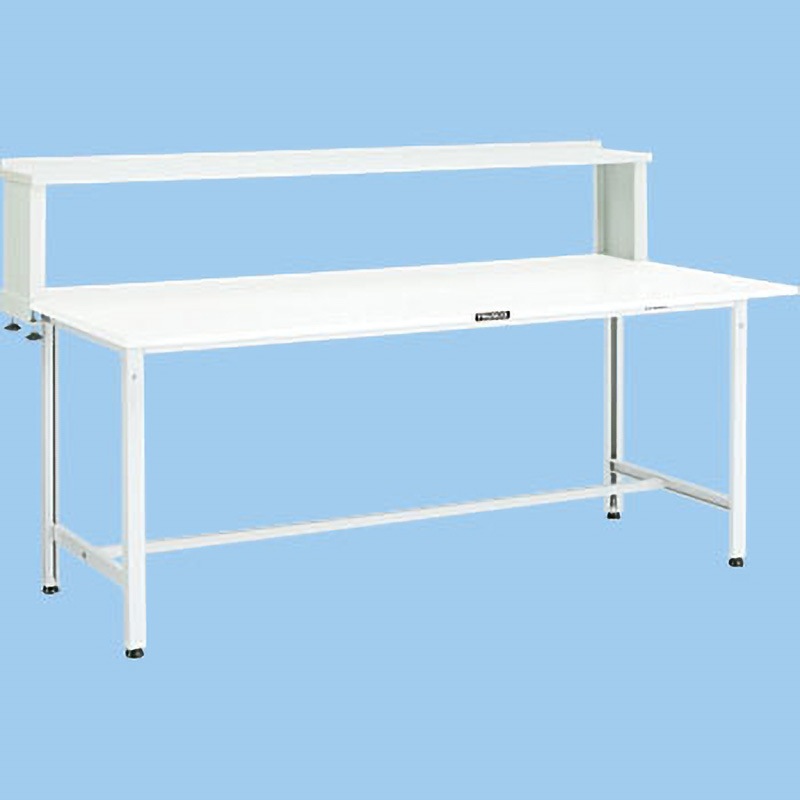 AE-1800YURB YG 軽量作業台(上棚付) TRUSCO 荷重300kg スチール製 ポリ化粧製天板 ヤンググリーン色  AE-1800YURB YG