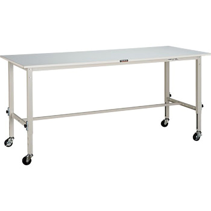 軽量高さ調節式作業台(Φ75mmキャスター付) TRUSCO 高さ調整タイプ