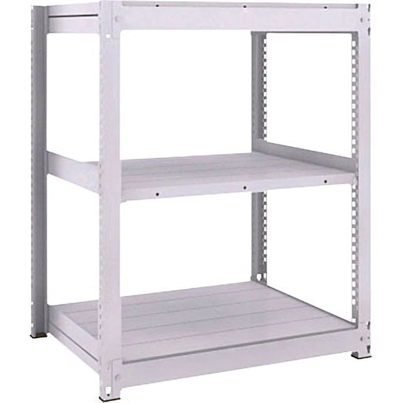 TUG30043S3 中量ボルトレス棚 TUG型 (300kgタイプ、高さ1200mm、3段タイプ) TRUSCO ホワイト色 奥行492mm  TUG30043S3