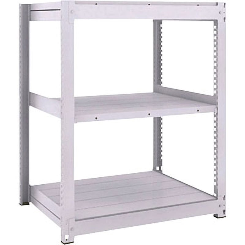 TUG45044S3 中量ボルトレス棚 TUG型 (450kgタイプ、高さ1200mm、3段タイプ) TRUSCO ホワイト色 スチール 荷重3000kg 奥行492mm  TUG45044S3 27,676円