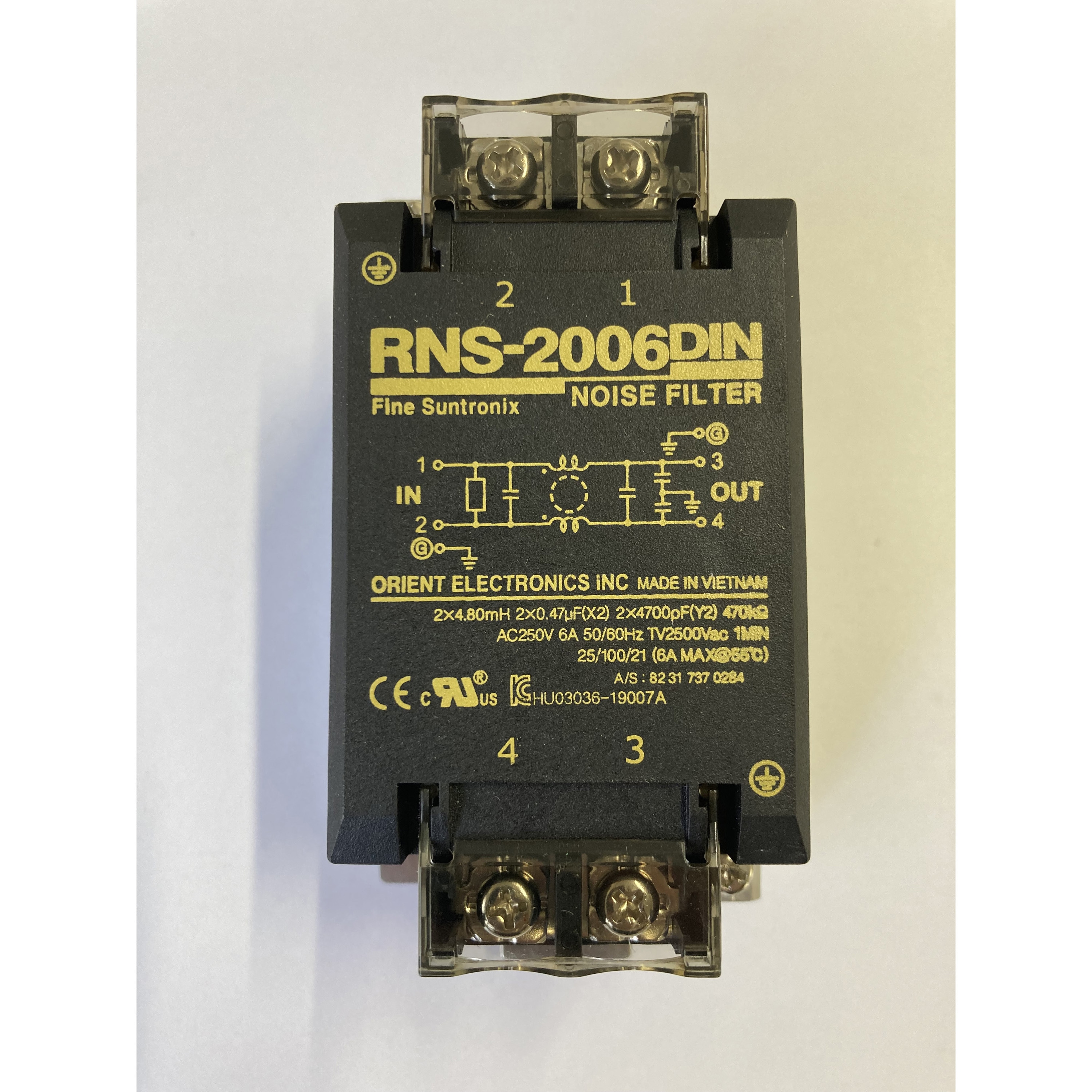 RNS-2006-DIN ノイズフィルター RNSシリーズ 1個 オリエント 【通販