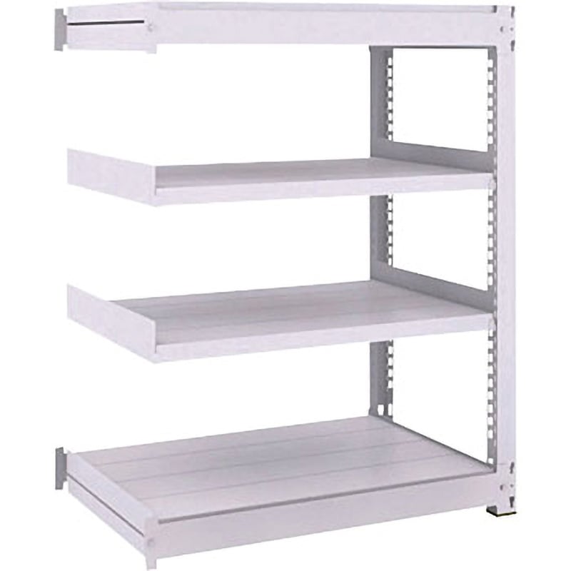 TUG45043J4B 中量ボルトレス棚 TUG型 (450kgタイプ、高さ1200mm、4段タイプ)連結型 TRUSCO ホワイト色 31,187円