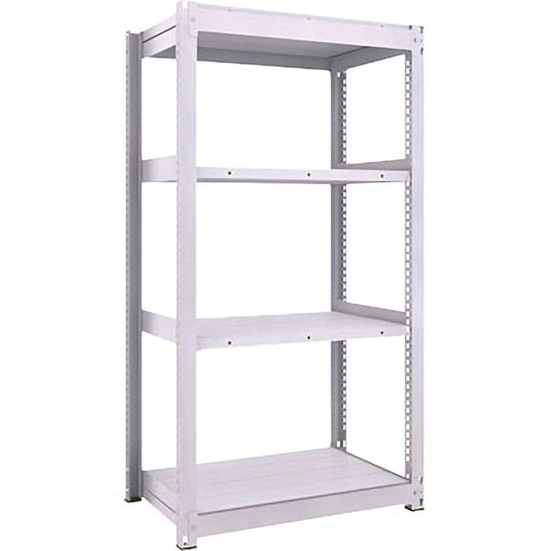 TUG45063L4 中量ボルトレス棚 TUG型 (450kgタイプ、高さ1800mm、4段タイプ) TRUSCO ホワイト色 荷重3000kg 奥行642mm  TUG45063L4 31,187円