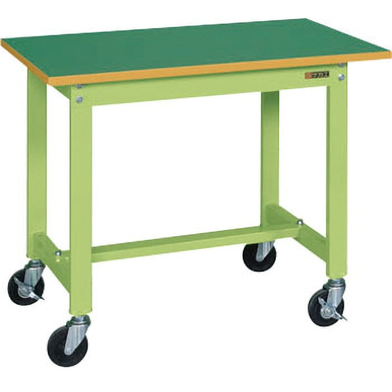 KS-096FUR 軽量作業台(KS/200kg/サカエリューム天板/H740/キャスター付