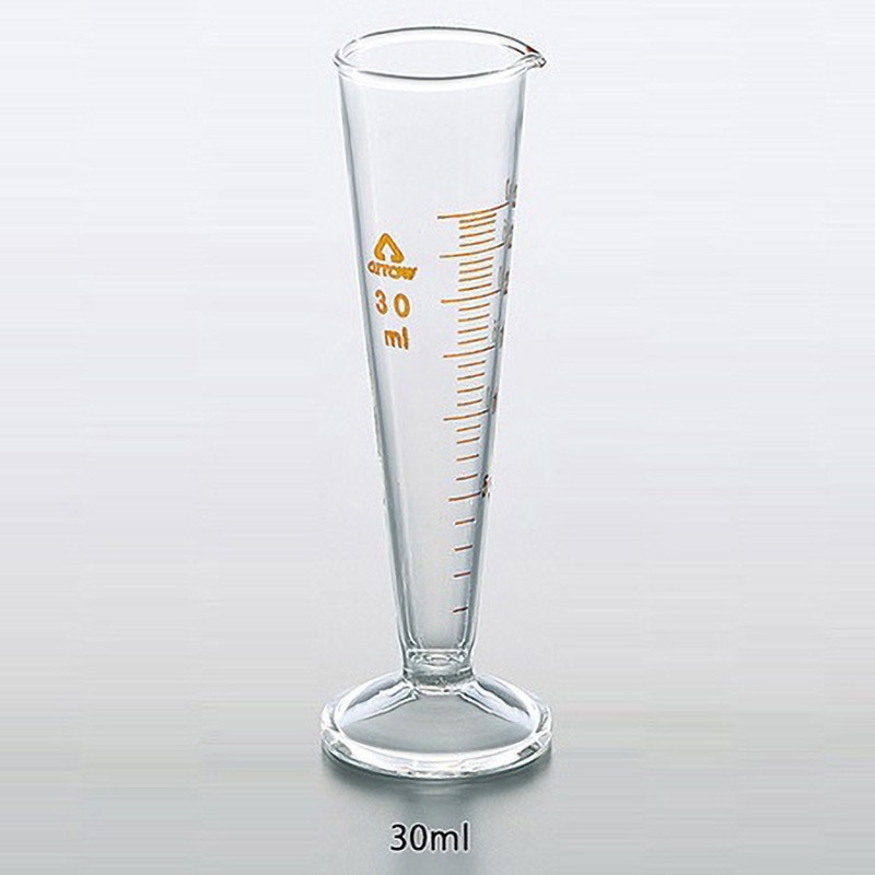液量計 円錐形・ハイグラス JCSS校正付 アズワン 30mL