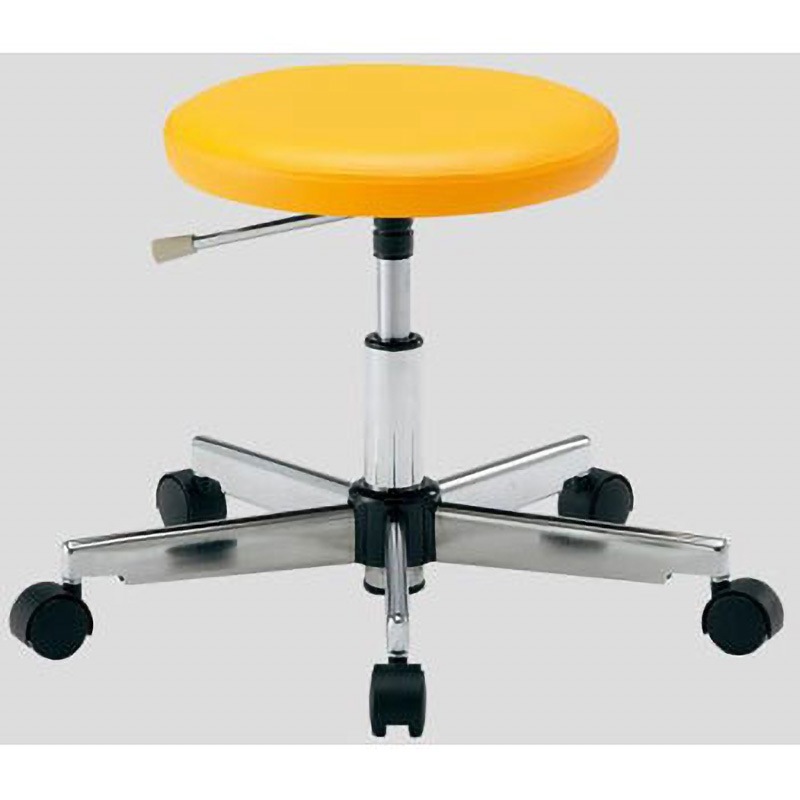 LRC-O カラフルラウンドチェア アズワン キャスターあり オレンジ色   LRC-O 22,126円