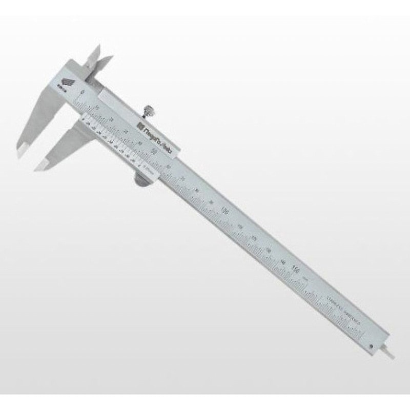 GVC-20KD M型標準ノギス 校正証明書付 GVCシリーズ アズワン 最大測定長200mm