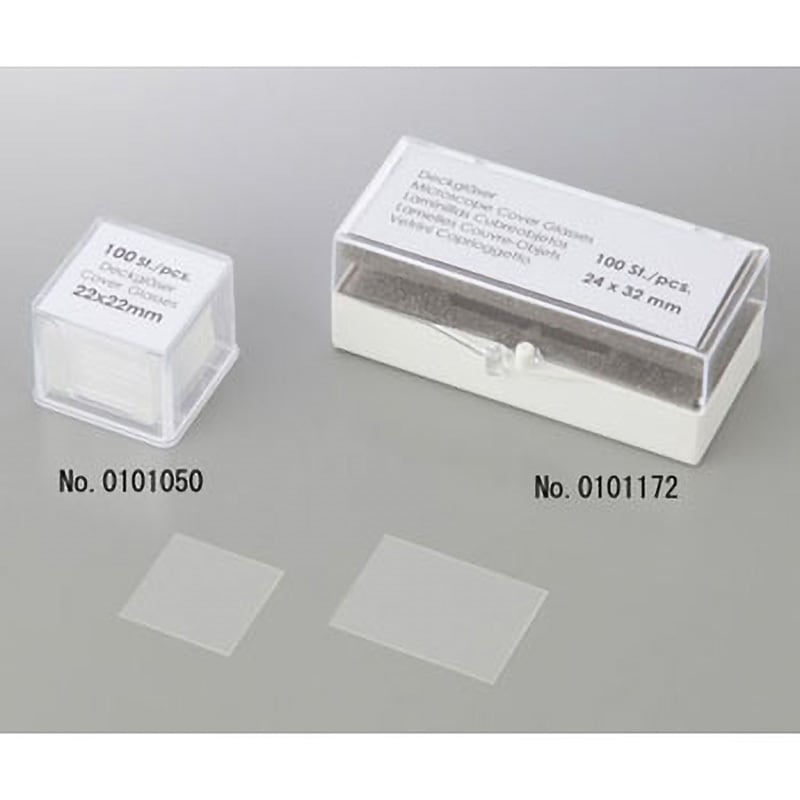 No.0101192 カバーグラス アズワン 寸法24×40mm 1個