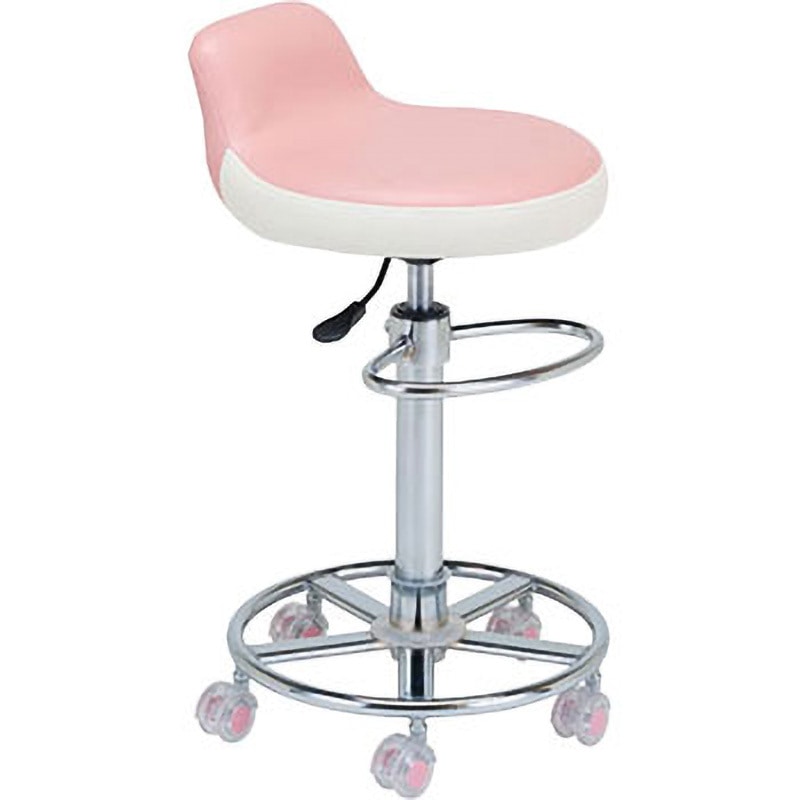 CTC-HB カラートレンドチェアー アズワン キャスターあり ピンク色   CTC-HB