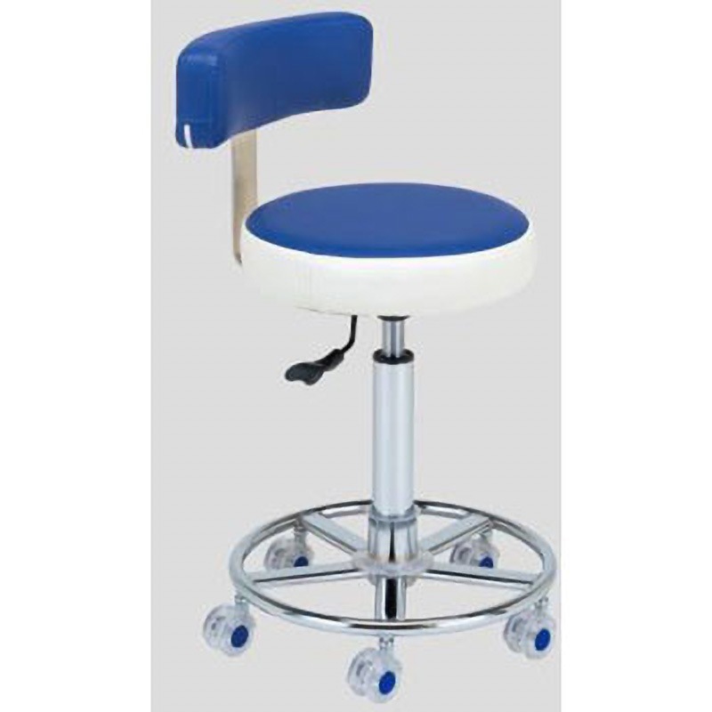 CTC-B カラートレンドチェアー アズワン キャスターあり ブルー色   CTC-B