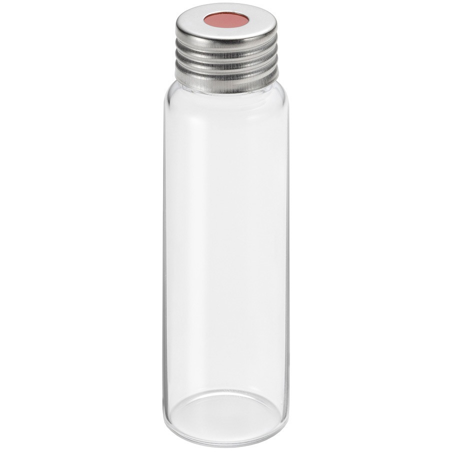 6904-80040 ヘッドスペーススクリューバイアル 高温対応 6904シリーズ アズワン (キャップ)シルバー色  1箱(100個)