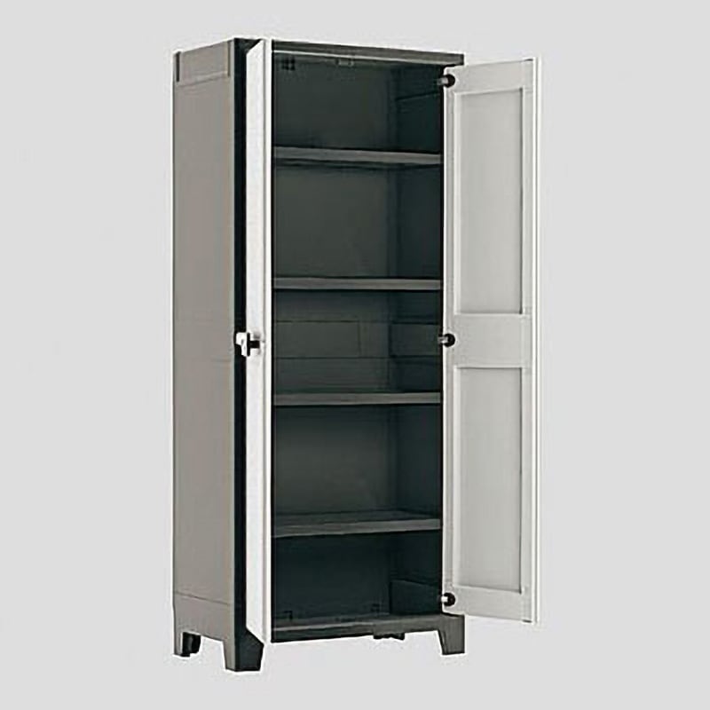 9760000 027002 組立済 プラスチックキャビネット アズワン トール・両開きタイプ