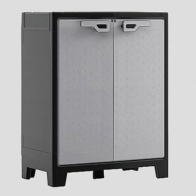 9762000 027002 組立済 プラスチックキャビネット アズワン 下段・両開きタイプ