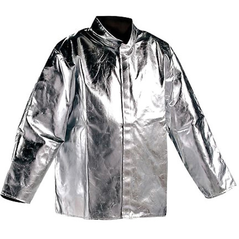 HSJ080KA-1-56 耐熱ジャケット HSJ080KAシリーズ JUTEC Preox-アラミド生地(アルミ加工)製 シルバー色 XL