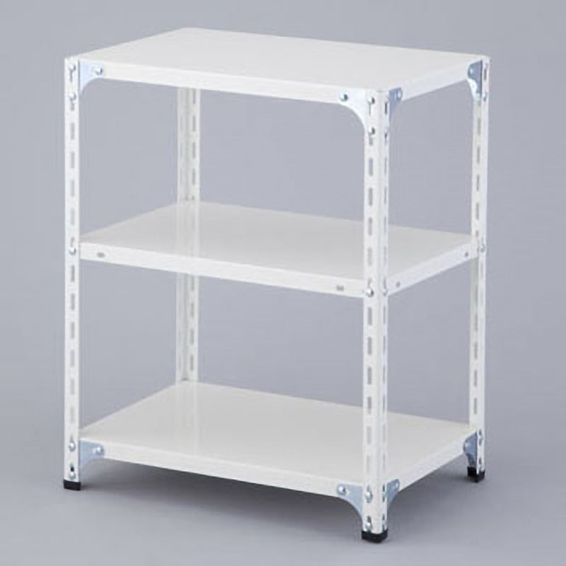 H21999W スチールラック アズワン 4段 ホワイト色 高さ1200mm間口600mm