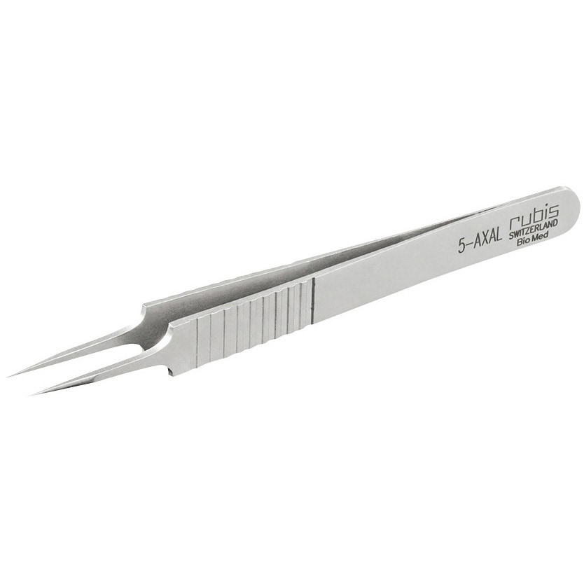 5-AXAL-BIO-MED MEISTERピンセット 超極細チップ Rubis 合金製 全長115mm  5-AXAL-BIO-MED