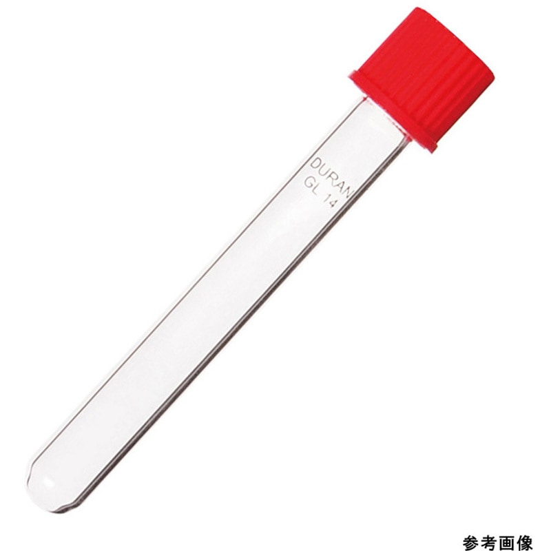 261351155 ねじ口試験管 PBTキャップ付 50本入 SCHOTT/DURAN 6mL