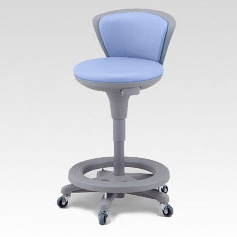 TSS-16RL-STCC-BL スツール アズワン キャスターあり ブルー色   TSS-16RL-STCC-BL