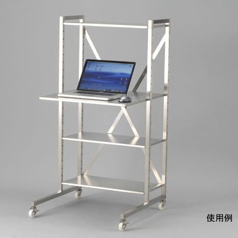 PCラック(PC-KNO) パソコン用ラック アズワン 寸法650×600×1250mm