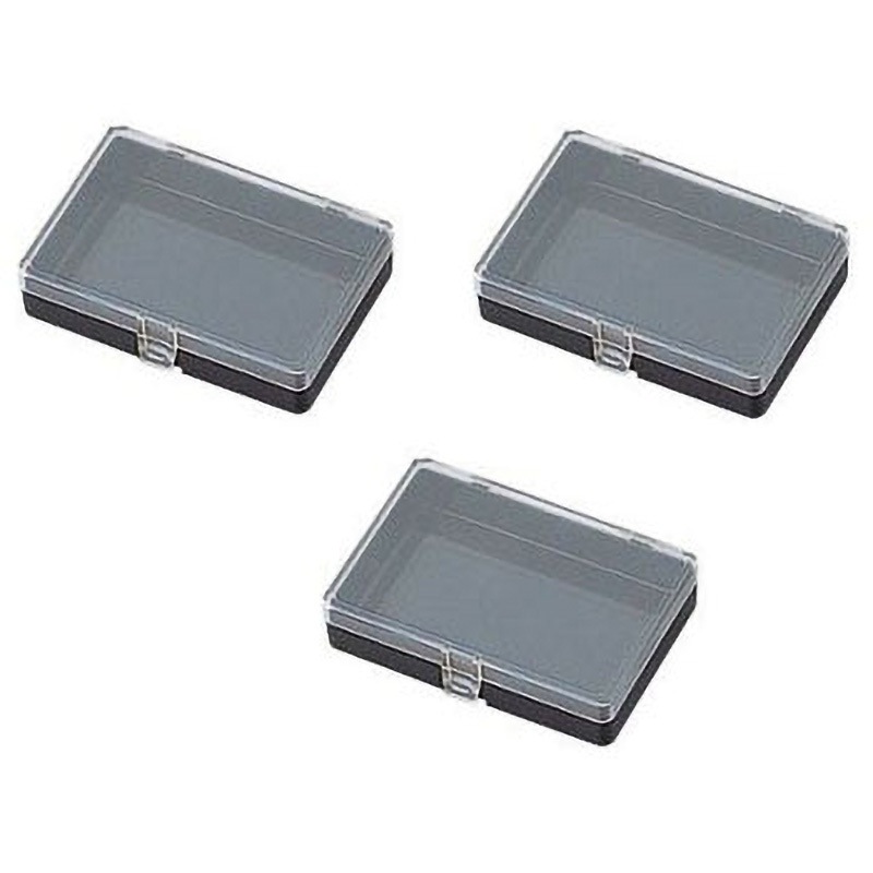 ボンディングピンセット 461-541-11 ケース付き ヒンジ付角型ケース(導電+帯電防止) アズワン ウェハー/特殊ケース