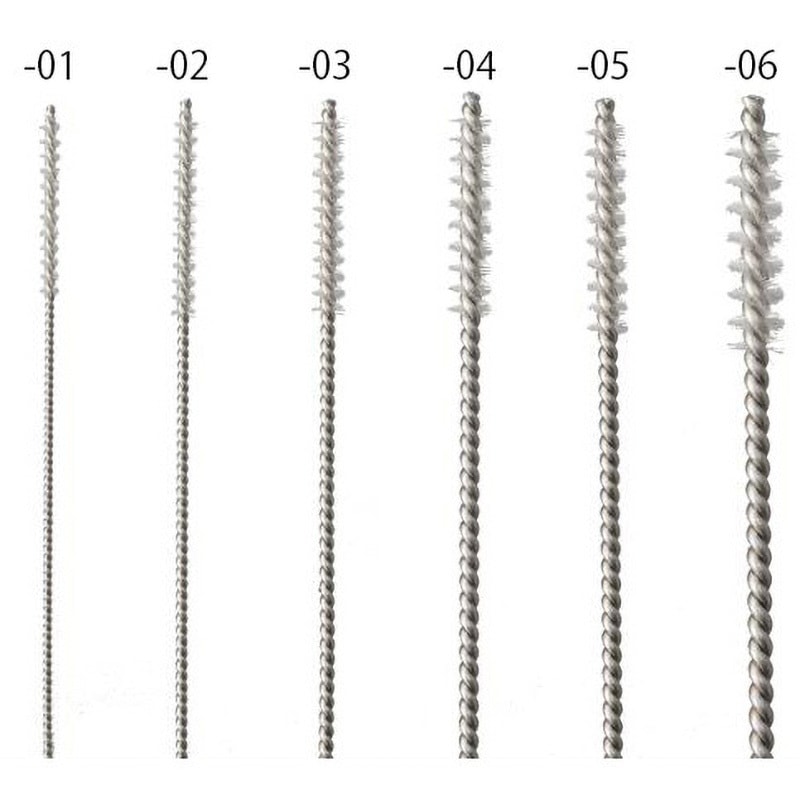 極細ブラシ アズワン 全長120mm直径3.5mm 1個 【通販モノタロウ】
