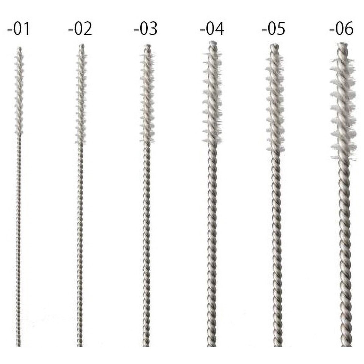 極細ブラシ アズワン 直径3mm全長120mm 1個 - 【通販モノタロウ】