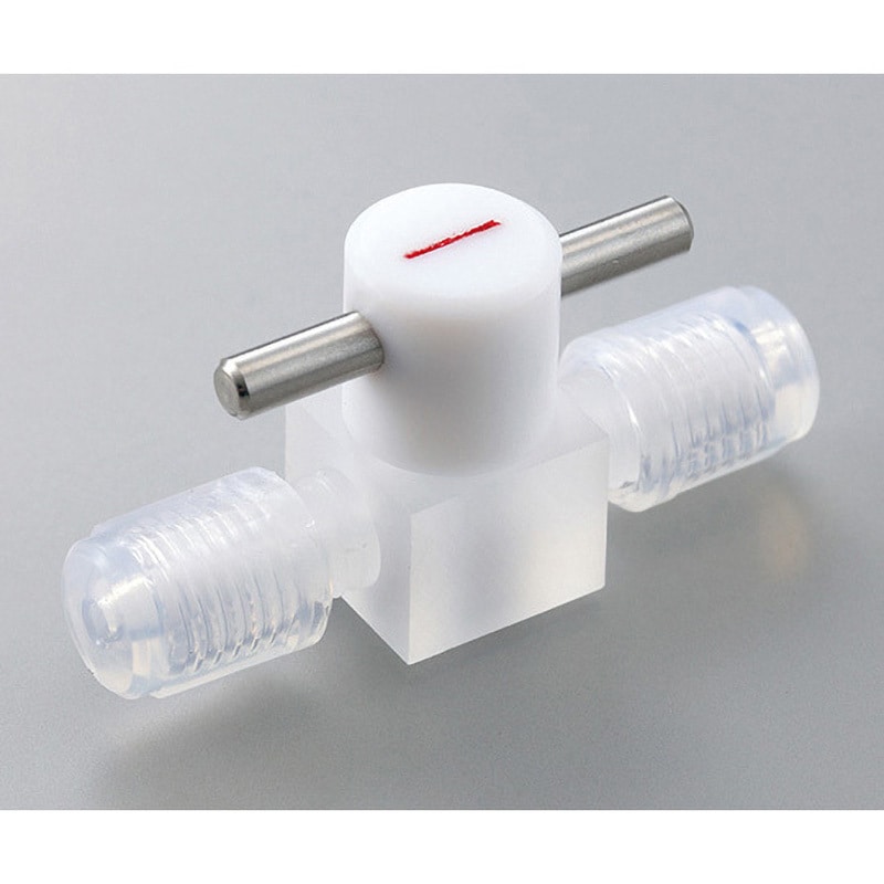 B-3-2 ミニチュアCTFEコック アズワン チューブ外径3mm  B-3-2