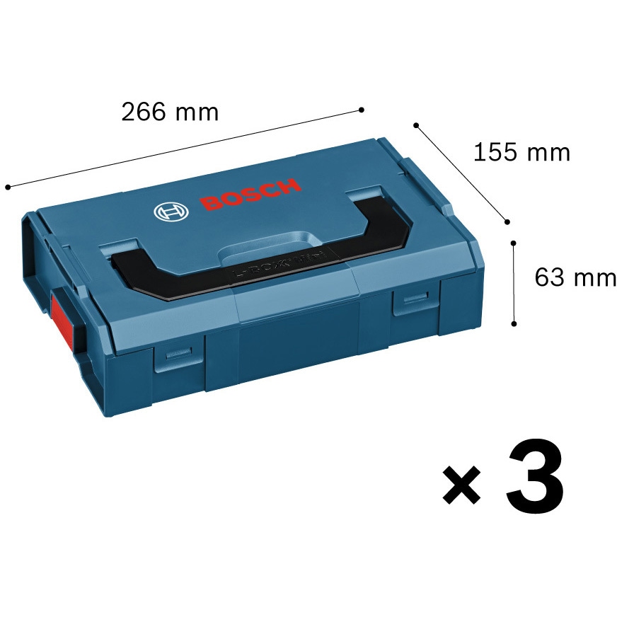 【最安値に挑戦】 L-BOXX-MINI3 ボックスミニ BOSCH(ボッシュ 1セット(3個) パーツ