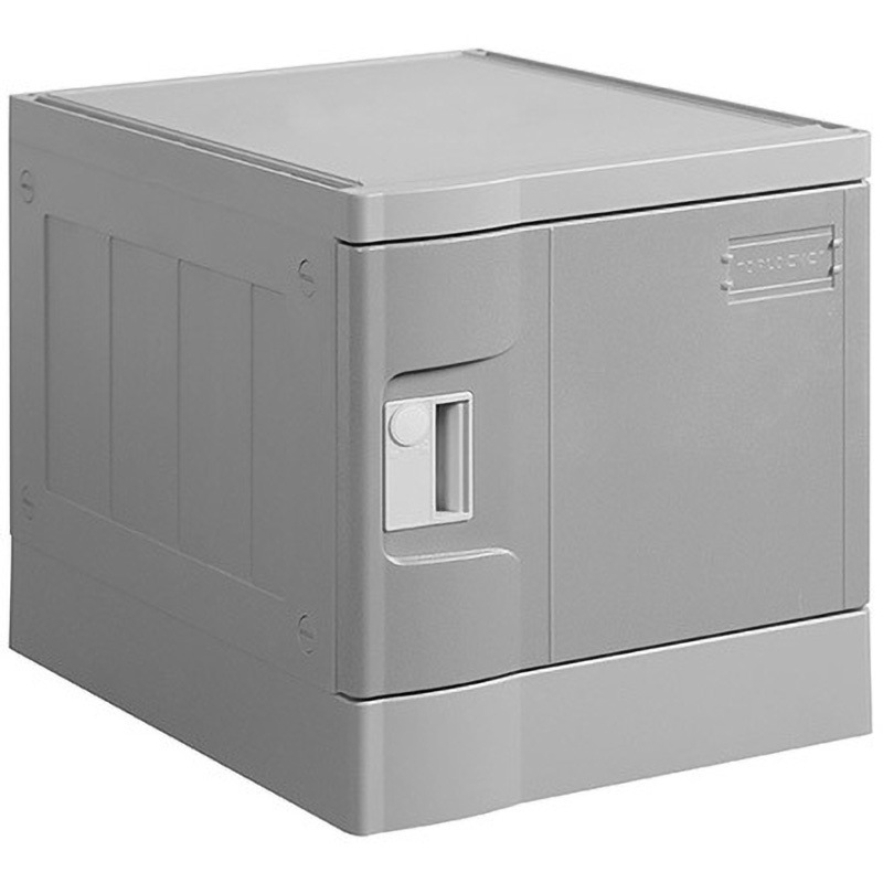 MT-TPLA382E(GR) 樹脂製ロッカー 組立式 T-382シリーズ MTセキュリティジャパン 取手(鍵無) 1人用 (扉)グレー色