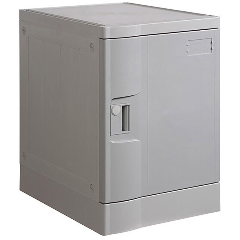 MT-TPLA382S(GR) 樹脂製ロッカー 組立式 T-382シリーズ MTセキュリティジャパン 取手(鍵無) 1人用 (扉)グレー色