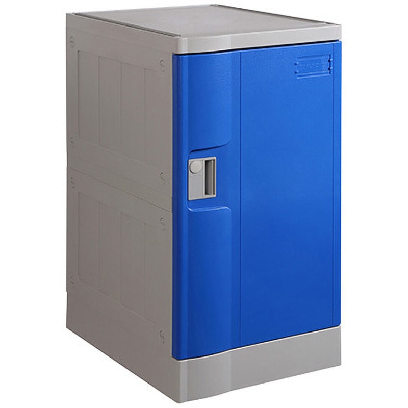 MT-TPLA382M(BL) 樹脂製ロッカー 組立式 T-382シリーズ MTセキュリティジャパン 取手(鍵無) 1人用 (扉)青色