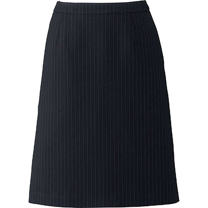 AS2284 リアン Aラインスカート AS2284 ボンマックス リブストライプ ネイビー×グレイ色