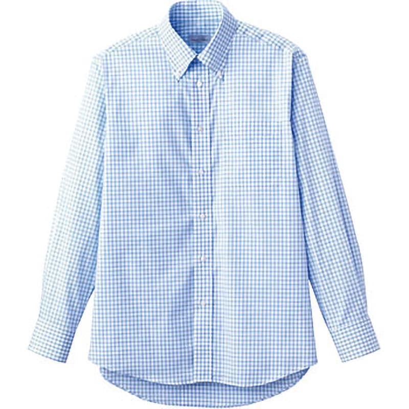 ブルー様 FB4506U FACE MIX グラフチェック長袖シャツ FB4506U ボンマックス