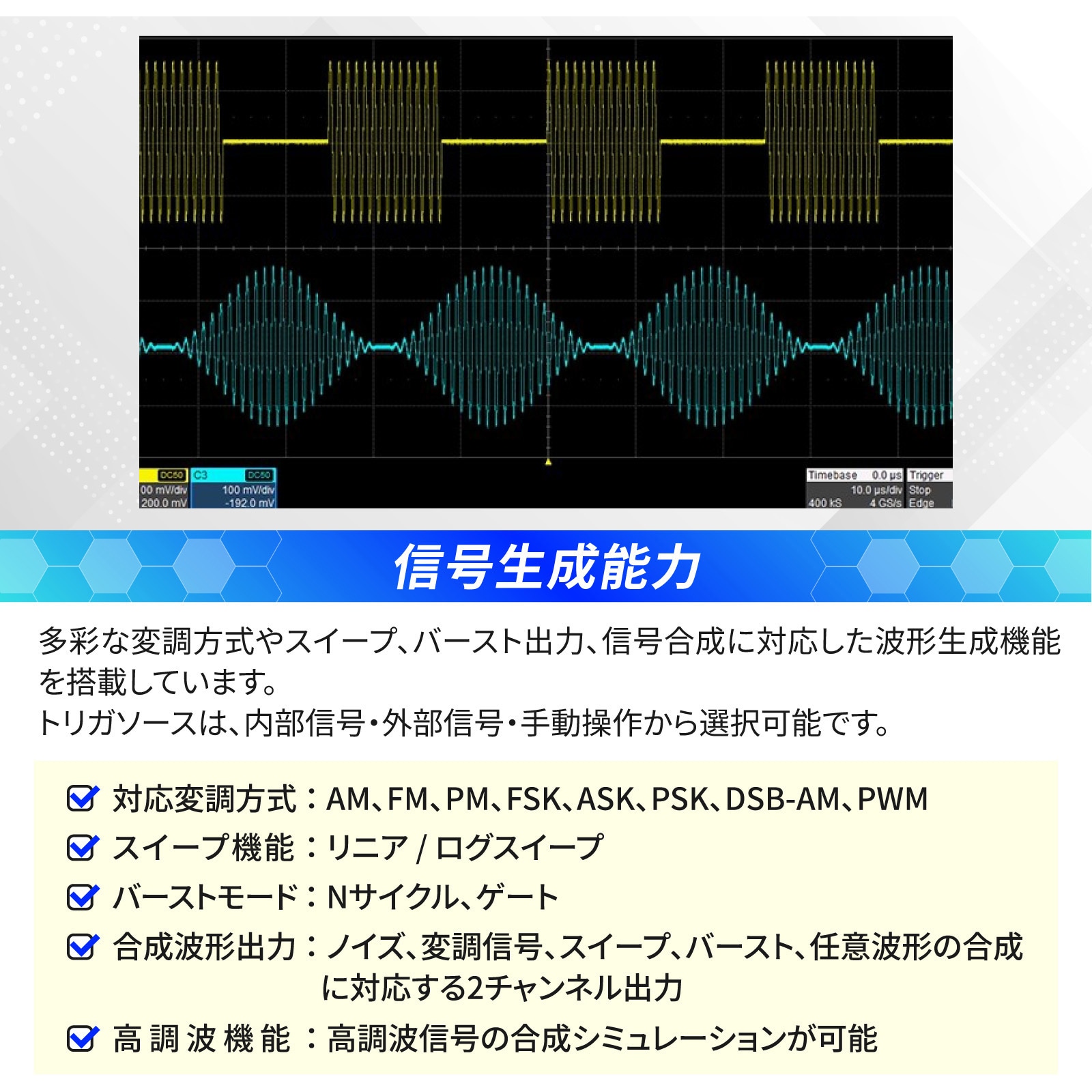 SDG1062X 任意波形/ファンクション・ジェネレータ SDG1000X/SDG2000X