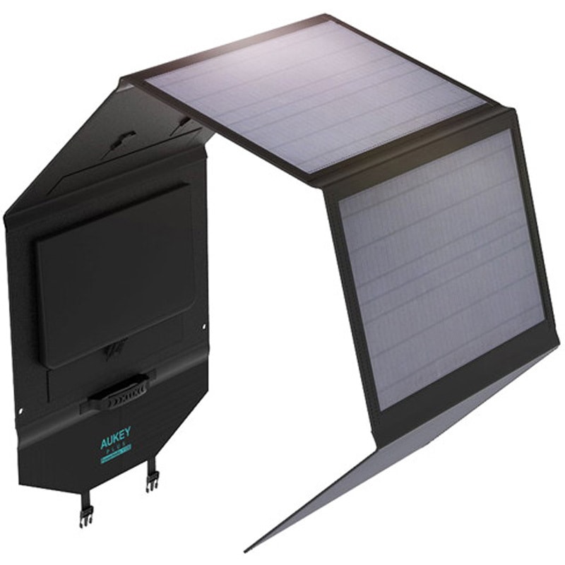 PLUS 折りたたみ式 ソーラーパネル Power Helio AUKEY(オーキー