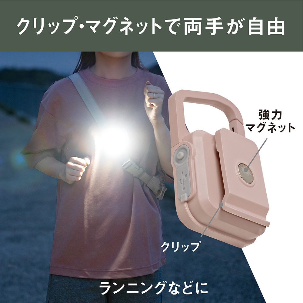WRC-21DP 充電式 ぴかり MINI LIGHT ライテックス(ムサシ) LED フック