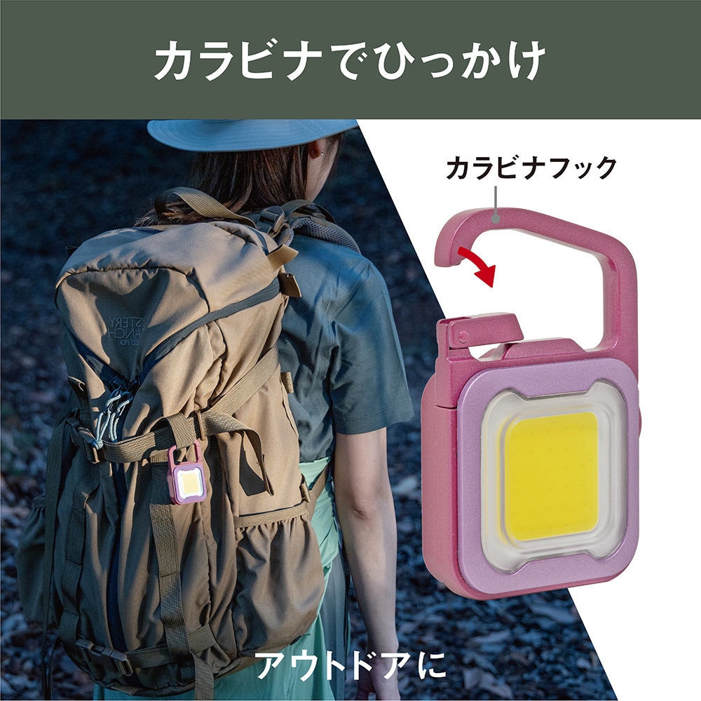 WRC-26RP 充電式 ぴかり MINI LIGHT ライテックス(ムサシ) LED フック