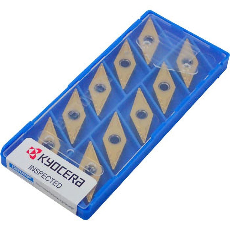 VNMG160404HQ PV720 チップ VNMG 京セラ 形状ひし形35° 逃げ角0度 PV720製 コーナー半径0.4mm 1箱(10個)
