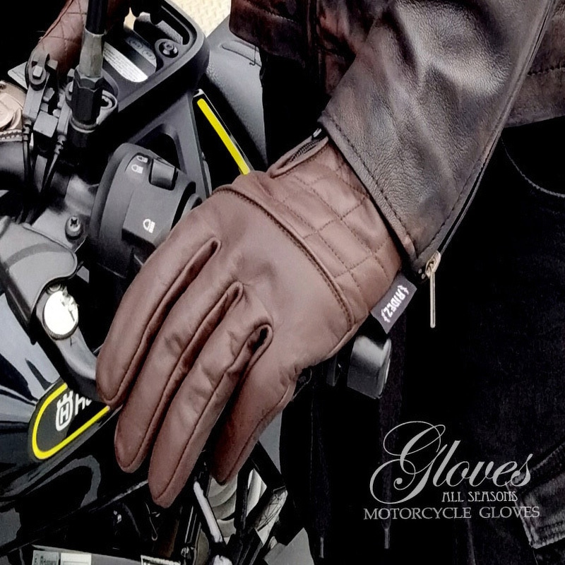 RR05-BROWN-XL 牛革 レザー バイクグローブ RIDEZ(ライズ) ブラウン色