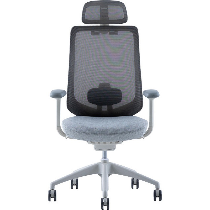 TYPE-LB フレームWH・張地WH Type-LB 関家具(WINcase/ウィンケース) キャスターあり 背 メッシュ・座 ファブリック フレームWH・張材 WH色