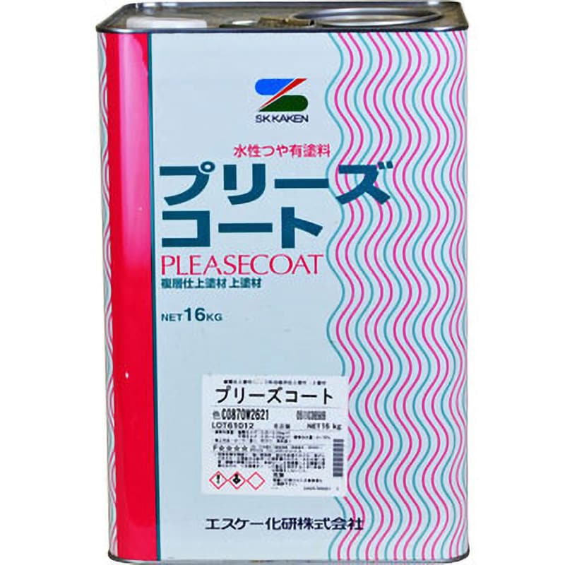 エスケー プリーズコート 水性アクリル 1缶(16kg) エスケー化研 【通販