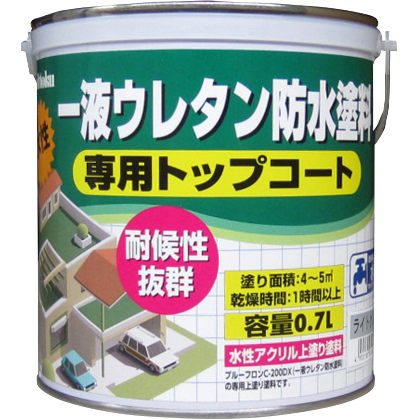 プルーフロンC-200専用トップコート 日本特殊塗料 ライトグレー色 1缶(0.7L) - 【通販モノタロウ】