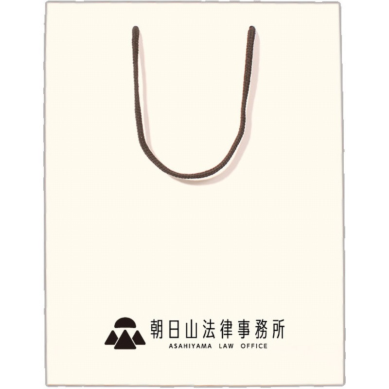 【名入れ】ラミネート手提げ紙袋≪簡単名入れ入稿≫ レスタス オフセット印刷 規格M2サイズ 1セット(3000枚)